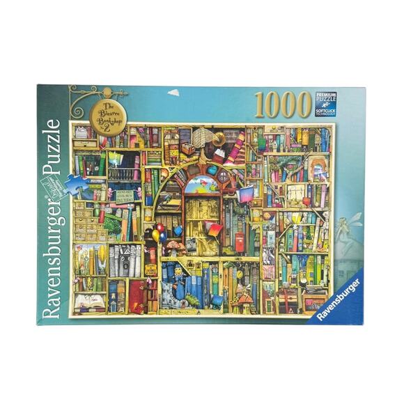 Ravensburger The Bizarre Bookshop No. 2 1000 Piece Jigsaw Puzzle *COMPLETE* - Picture 1 of 6